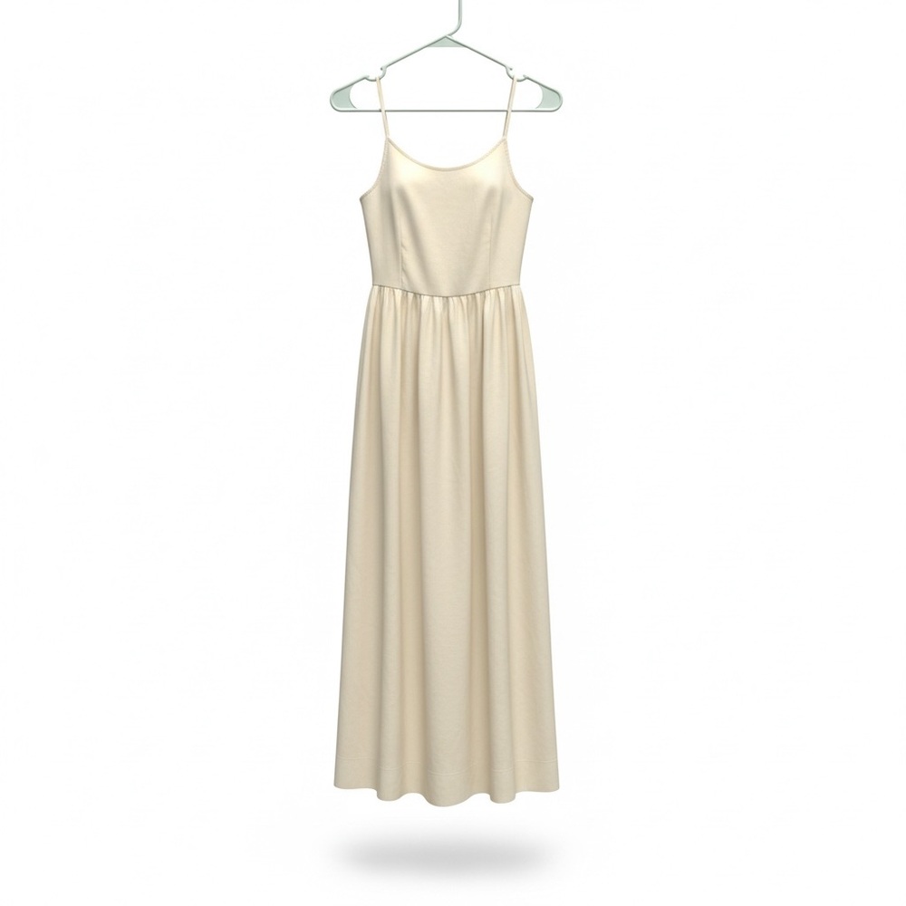 Elegant soft yellow women’s dress